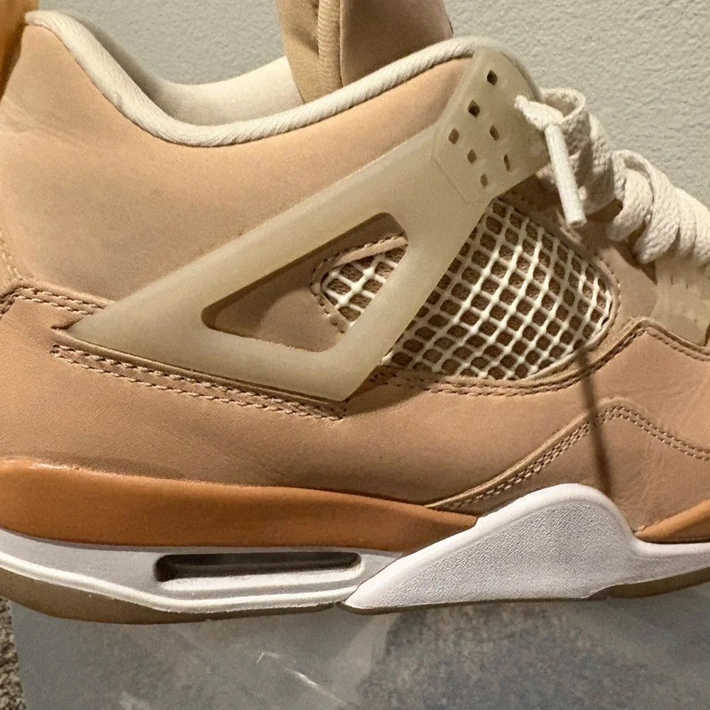 Jordan Women's Sneakers in Tan and White - Picture 8 of 12